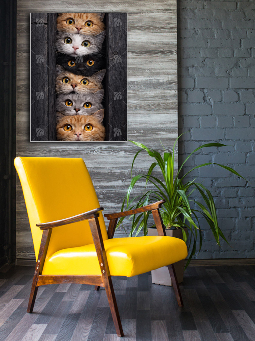 Companions Tiere Wandbild – Detailansicht