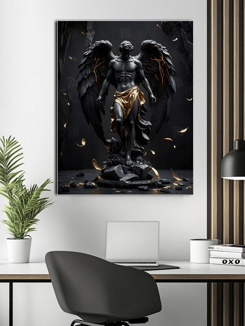 Dark Angel Majesty Mythisch Wandbild – Detailansicht