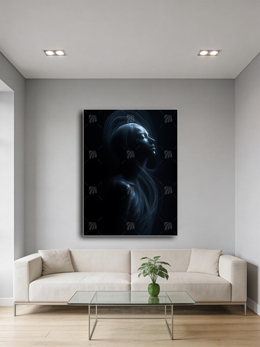 Etherial Glow Mythisch Wandbild – Detailansicht