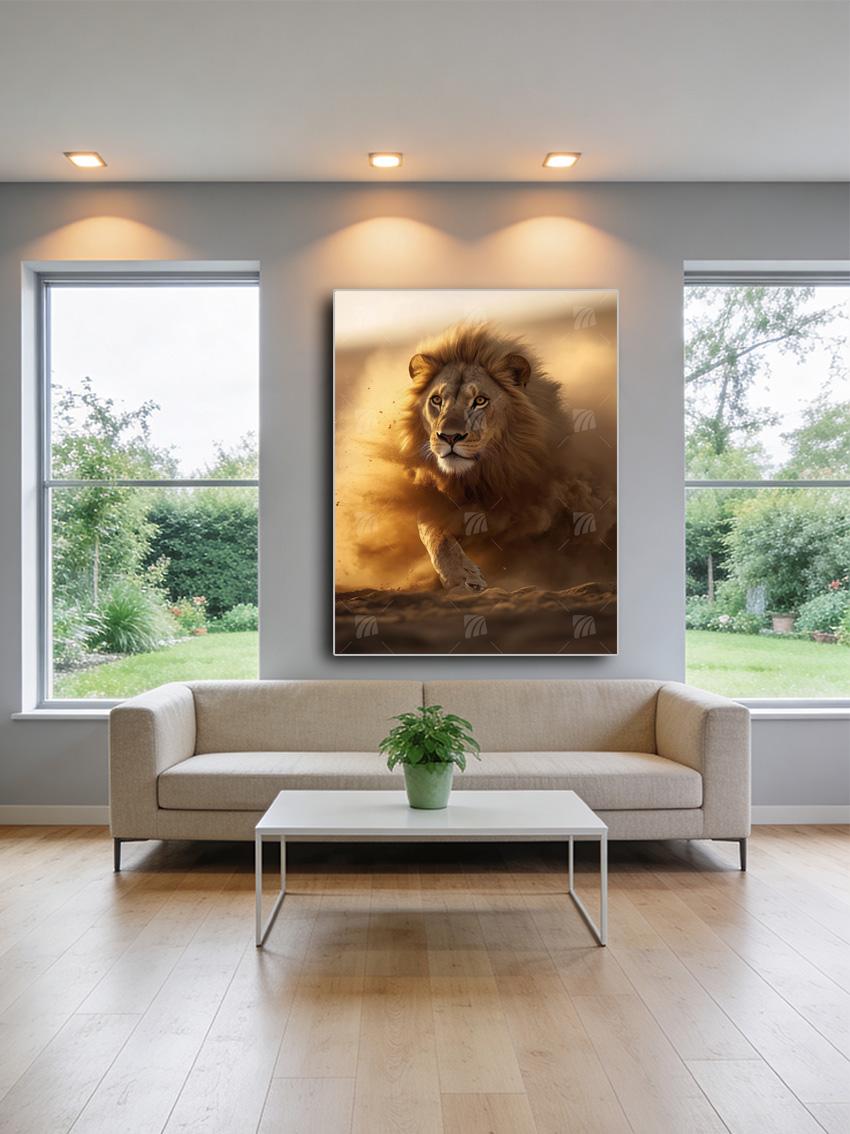 Desert King Tiere Wandbild – Detailansicht