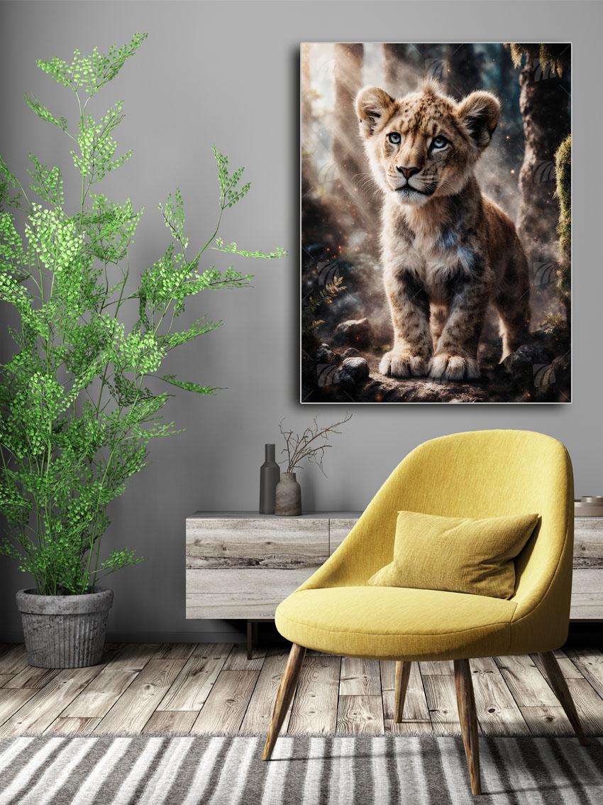 Little King Tiere Wandbild – Detailansicht
