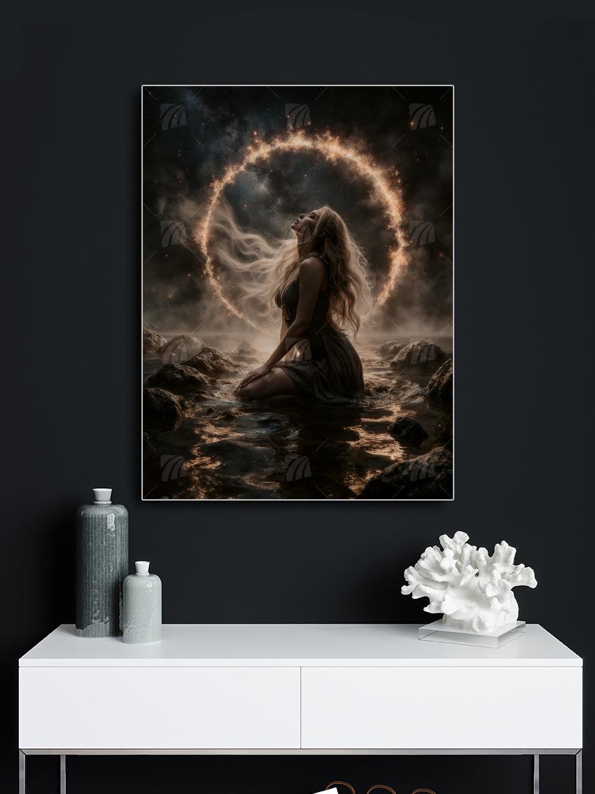 Celestial Invocation Mythisch Wandbild – Detailansicht