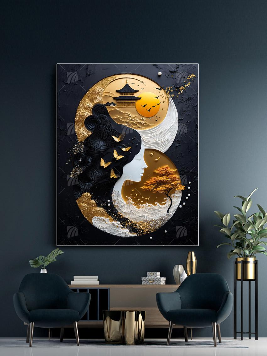 Die Seele Japans Japanische Ästhetik Wandbild – Detailansicht