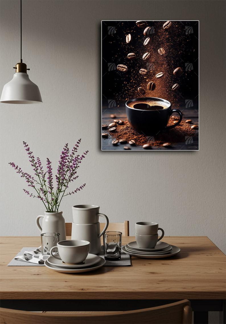 Aroma-Explosion kitchen Wandbild – Detailansicht