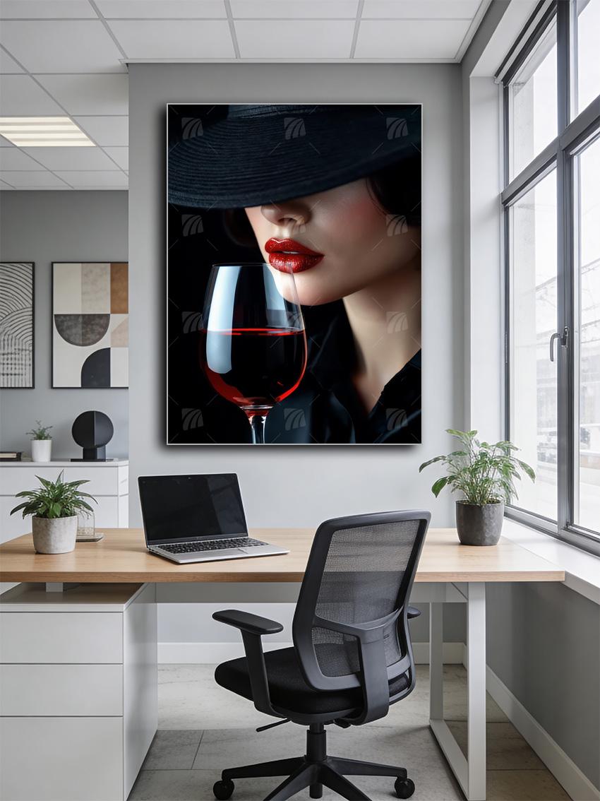 Velvet Mystery Mystische Weiblichkeit Wandbild – Detailansicht