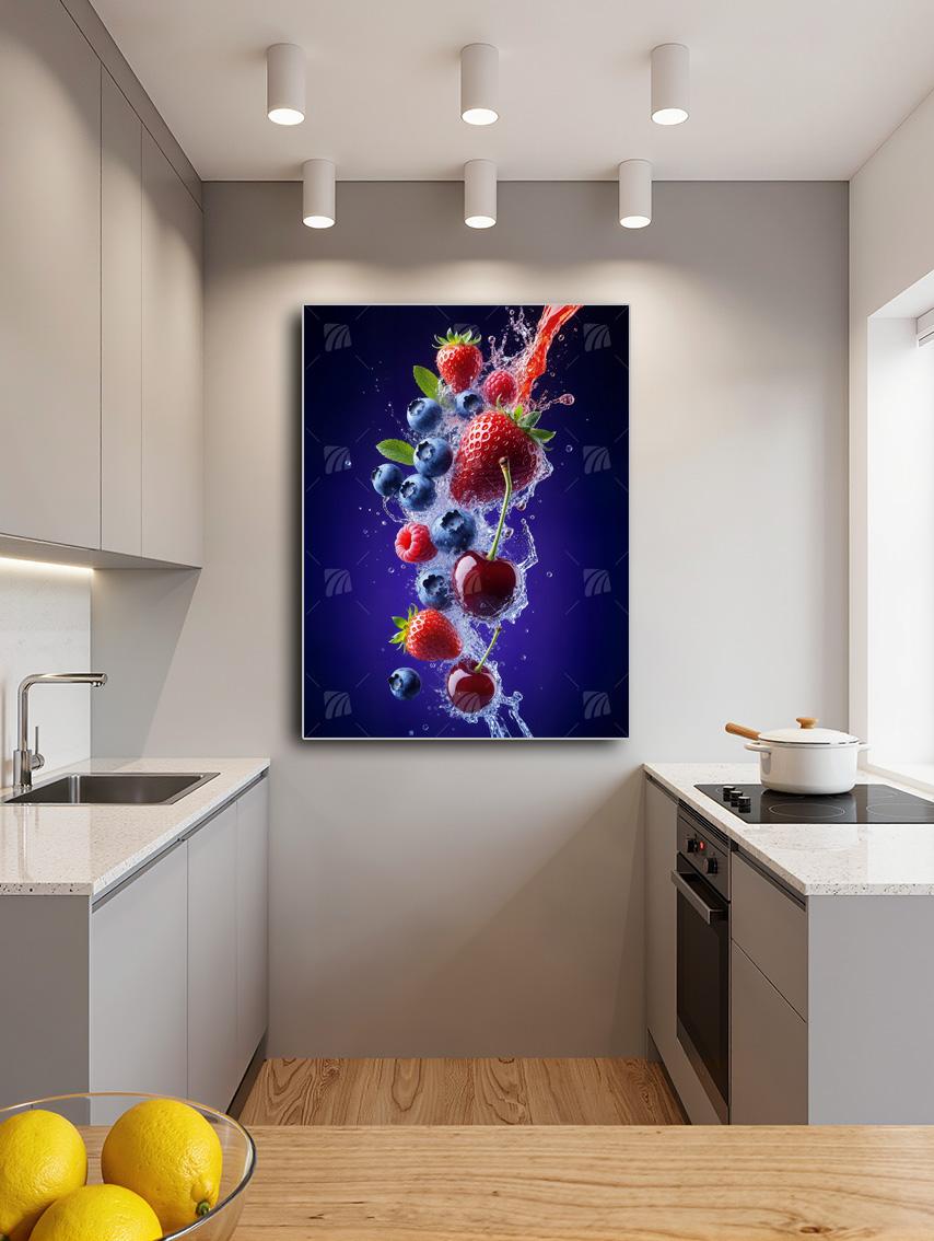 Fruit Symphony kitchen Wandbild – Detailansicht