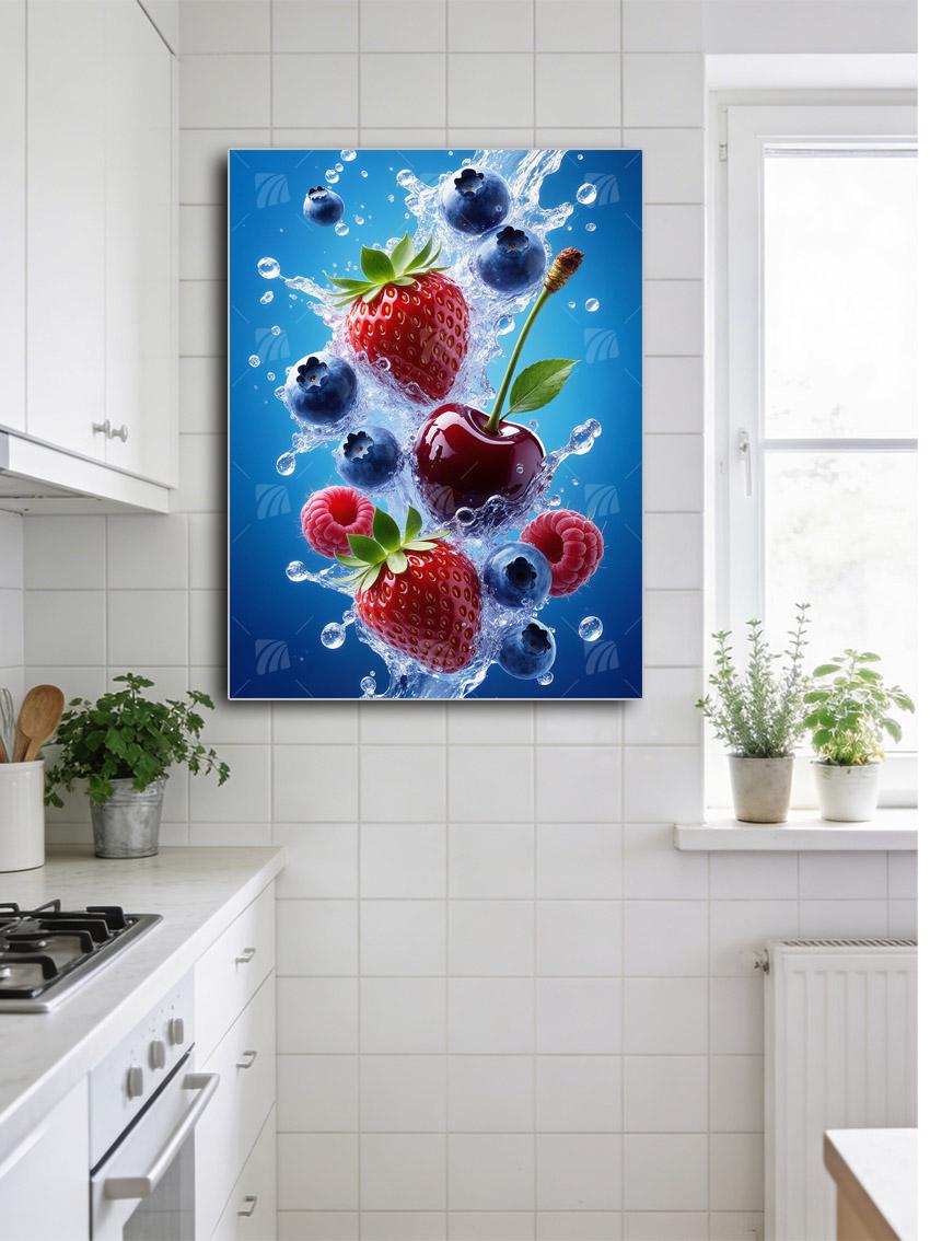 Dynamische kitchen Wandbild – Detailansicht
