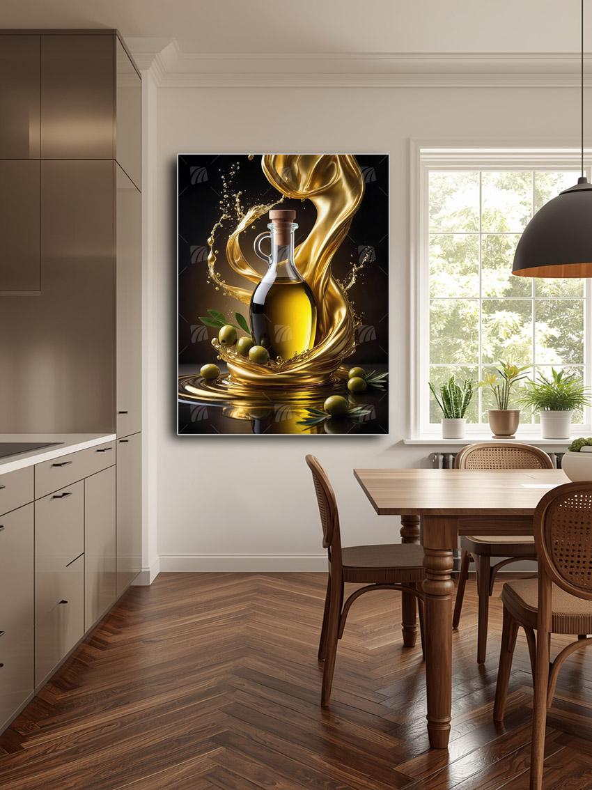 Golden Essence kitchen Wandbild – Detailansicht
