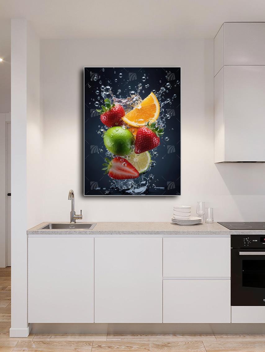 Splash Delight kitchen Wandbild – Detailansicht