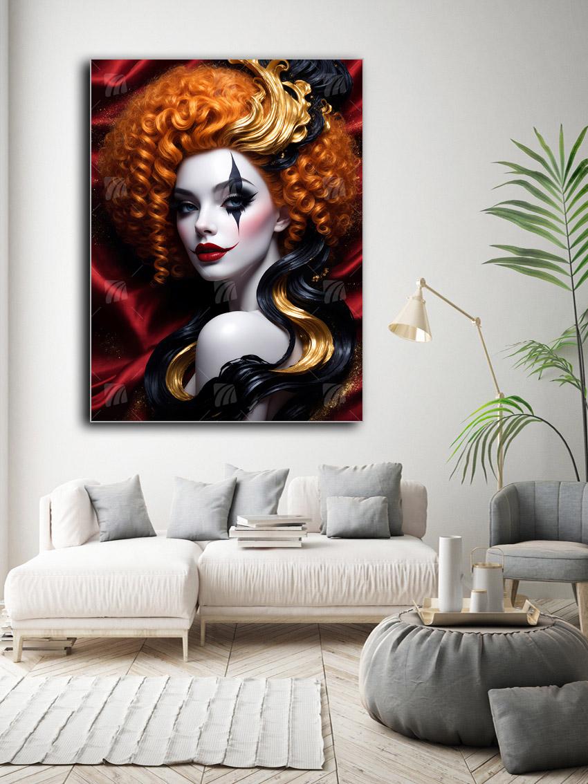 Gilded Harlequin Schönheit Gilded Harlequins Wandbild – Detailansicht