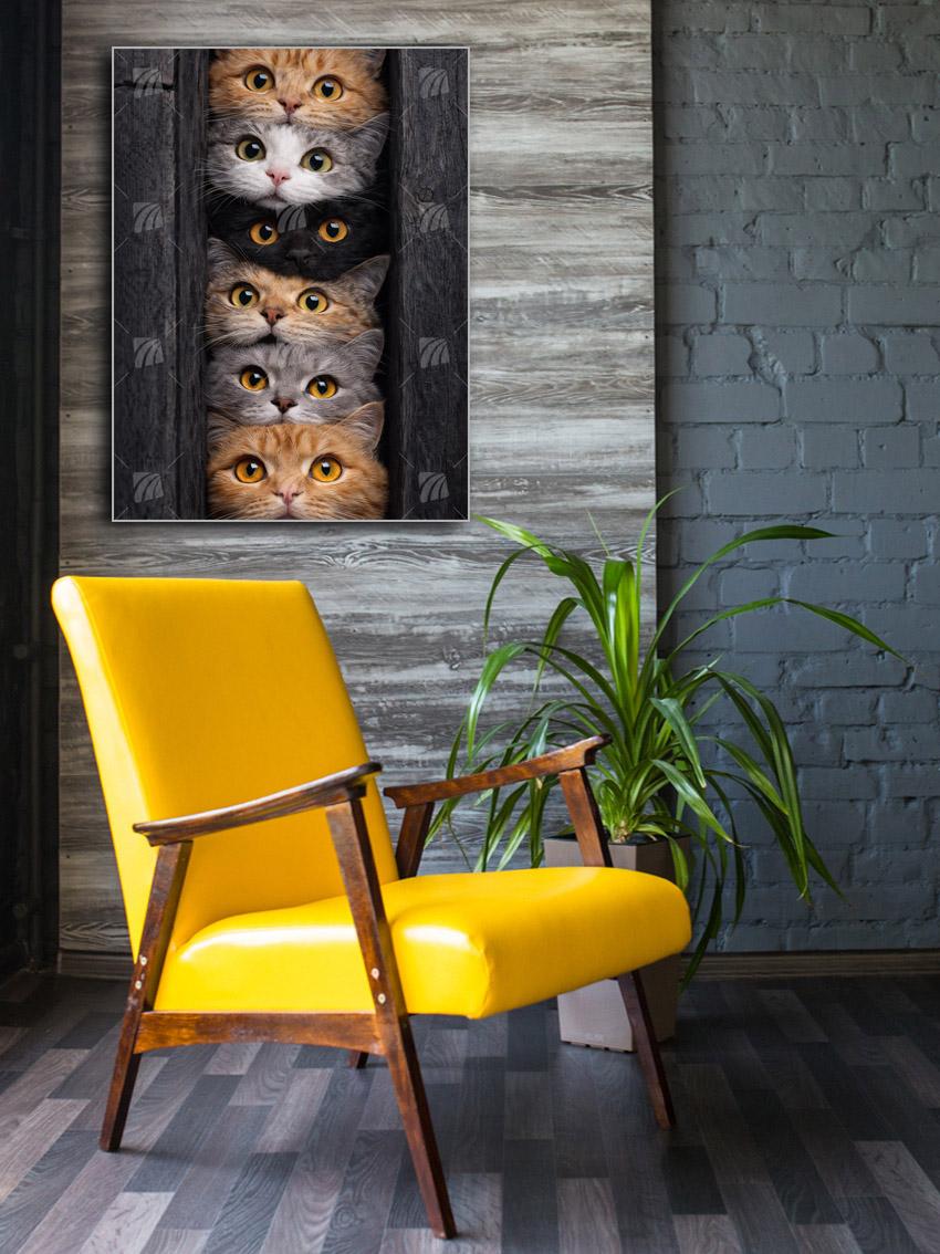  Companions Tiere Wandbild – Detailansicht