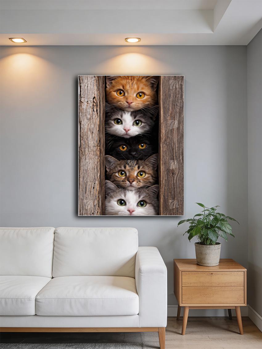 Curious  Tiere Wandbild – Detailansicht