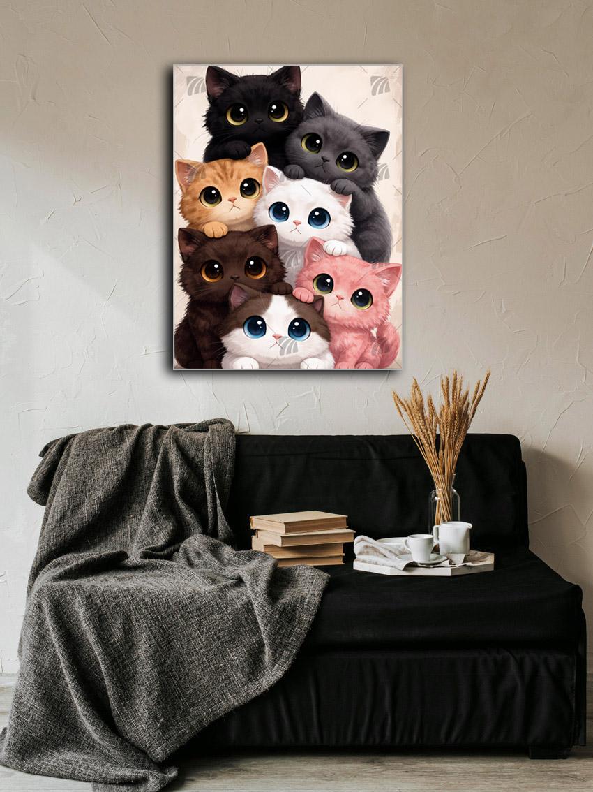 Whisker Wonders Tiere Wandbild – Detailansicht