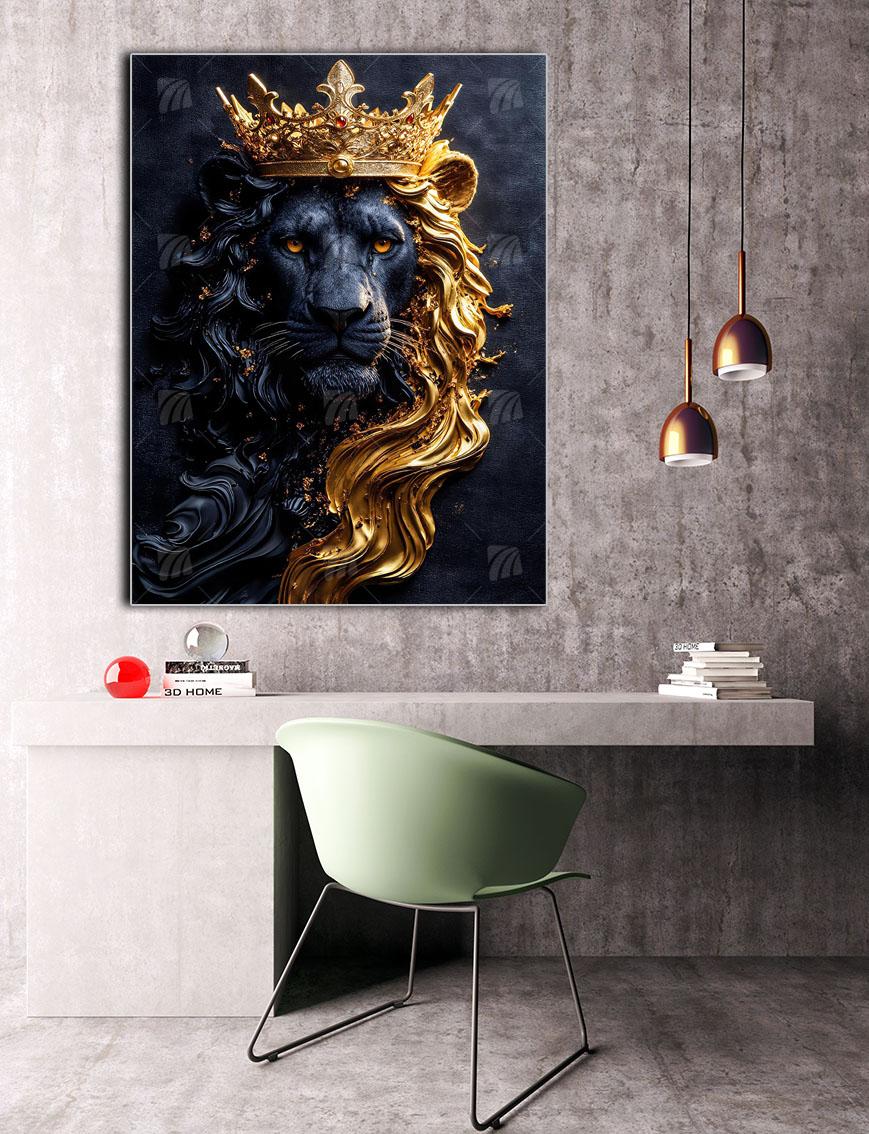 Lion King Tiere Wandbild – Detailansicht