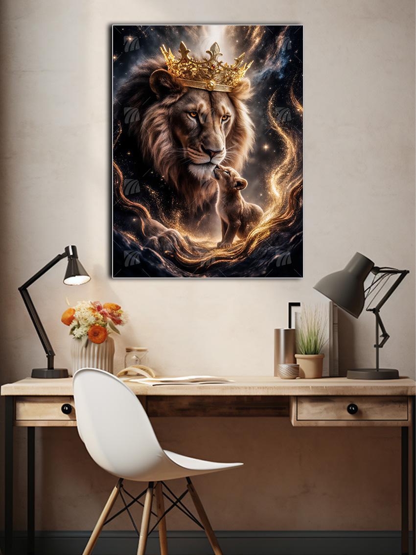 Lion Legacy Tiere Wandbild – Detailansicht