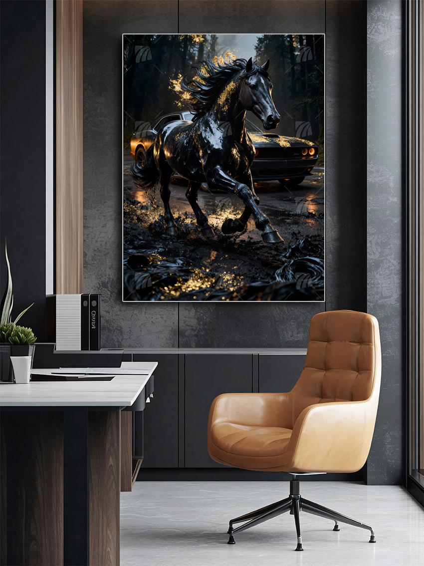 Midnight Rider Fahrzeuge Wandbild – Detailansicht